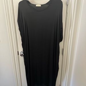 Black silk dress